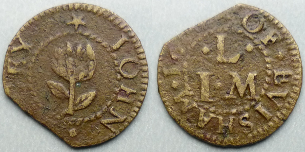 Evesham, John Lacey 1654 farthing